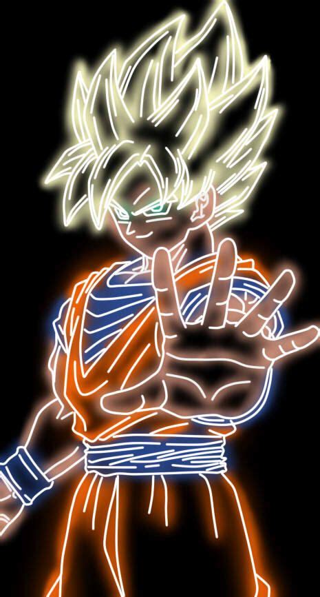 Goku Ssj Neon | Anime dragon ball goku, Dragon ball wallpaper iphone ...