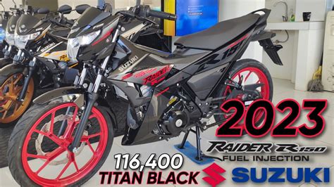 2023 SUZUKI RAIDER 150FI New Color : TITAN BLACK IN 4K HD - YouTube