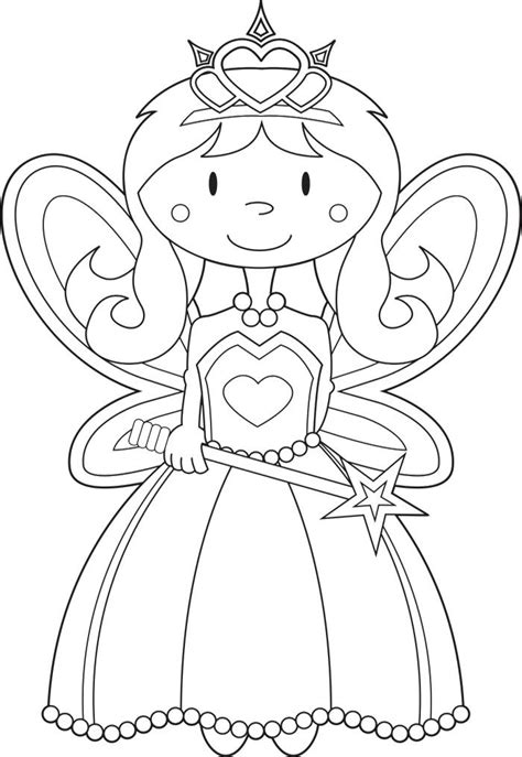 Fairy Princess Coloring Pages Princess Coloring Pages Fairy Coloring ...