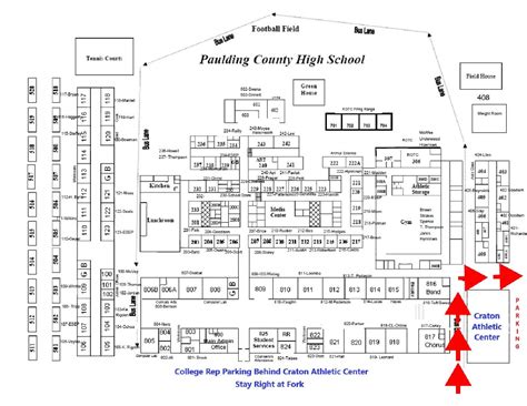 Paulding County High School Probe Parking Map | Probe