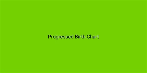 Progressed Birth Chart astrology birth chart soul north node