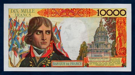 France Banknote 10000 Francs Napoleon 1956 Aunc