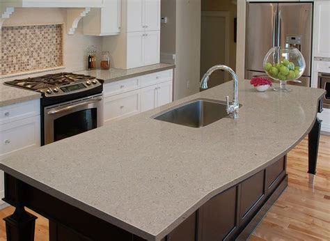 Image result for countertop , fossil taupe, white cabinets | Quartz ...