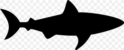 Great White Shark Silhouette Clip Art, PNG, 980x401px, Shark, Art ...