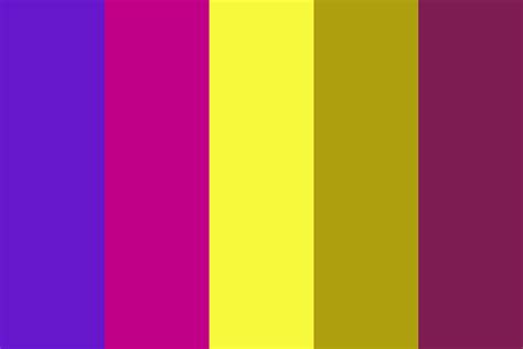 Purple and yellow Color Palette