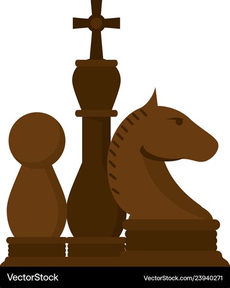 Chess pieces game cartoon Royalty Free Vector Image