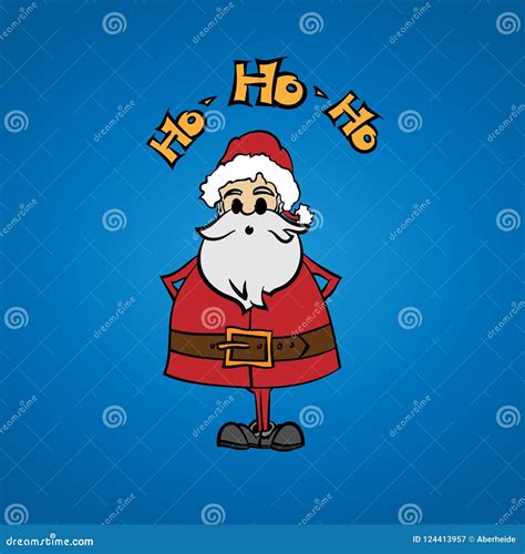 Funny Santa says Ho Ho Ho stock vector. Illustration of greeting ...