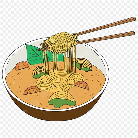 Noodle Chopsticks Clipart Vector, Hand Pulled Noodle Slim Chopsticks ...