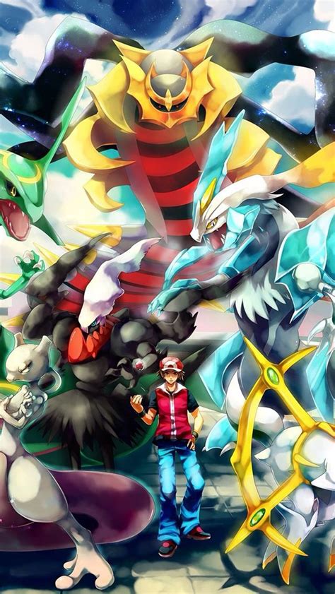 Legendary Pokémon Phone Wallpapers | Pokemon trainer red, Pokemon ...