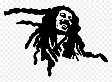 Fictional Character,stencil,logo - Bob Marley Graffiti Cover, HD Png ...