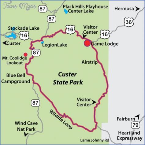 Custer State Park Map - Printable Map