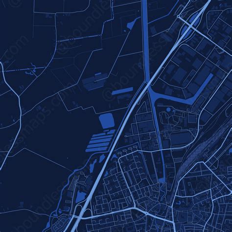 Roosendaal - Dark Blue Vector Map | Boundless Maps