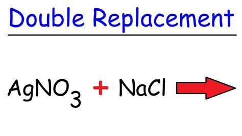 Double Displacement Reaction Equation Example