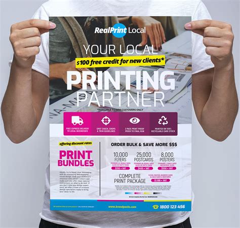 Print Shop Poster / Banner Template - PSD, Ai & Vector - BrandPacks