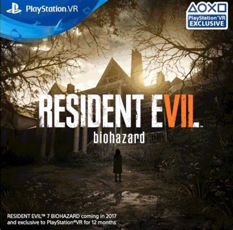 Resident Evil 7 será exclusivo de PlayStation VR durante 12 meses