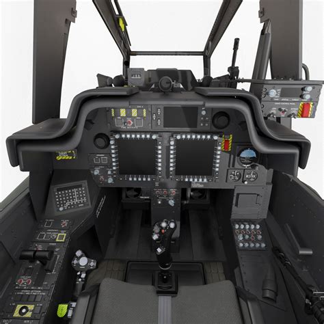 3D Boeing AH-64D Apache Cockpit High Detail Model - TurboSquid 1976731