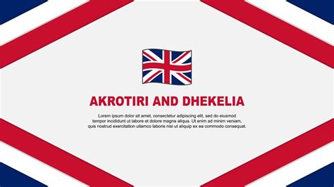 Premium Vector | Akrotiri and dhekelia flag abstract background design ...