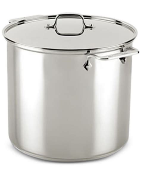 All-Clad Stainless Steel 16 Qt. Stockpot with Lid - Macy's