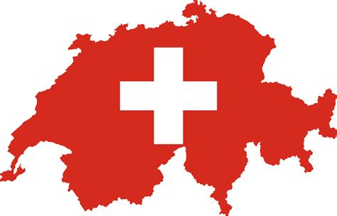 Clipart - Switzerland Map Flag