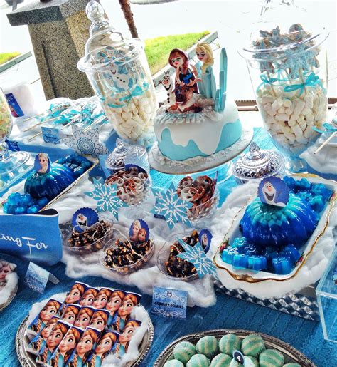 Pin by Alin on Dessert Table & Candy Bar | Frozen theme party, Elsa ...