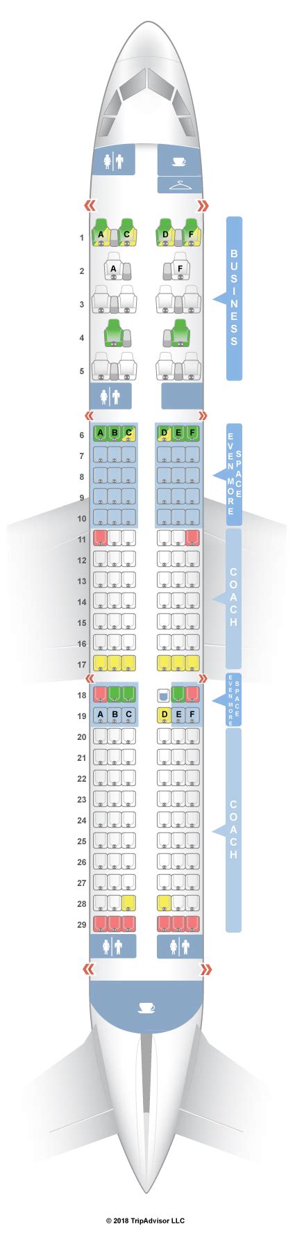 Jetblue A320 Seat Map - United States Map