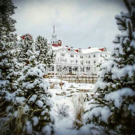 Fresh Winter Snow on the Stanley Hotel in Estes Park