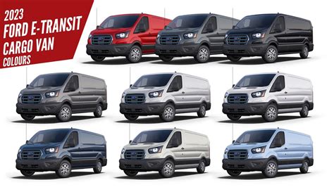 2023 Ford E-Transit Cargo Van - All Color Options - Images | AUTOBICS ...