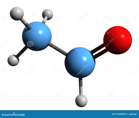 3D Image Of Acetaldehyde Skeletal Formula Stock Photo | CartoonDealer ...