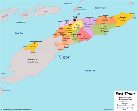 East Timor Maps | Detailed Maps of Timor-Leste (East Timor)