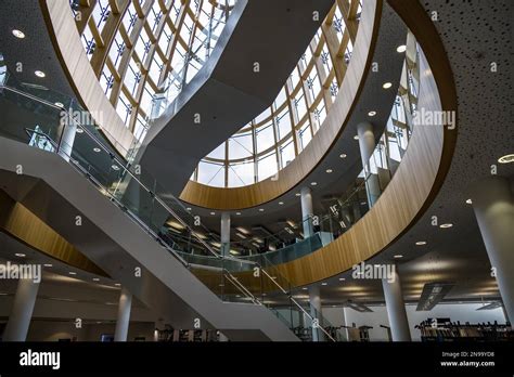 LIVERPOOL, UK - JULY 14 : Interior view of the Central Library in ...