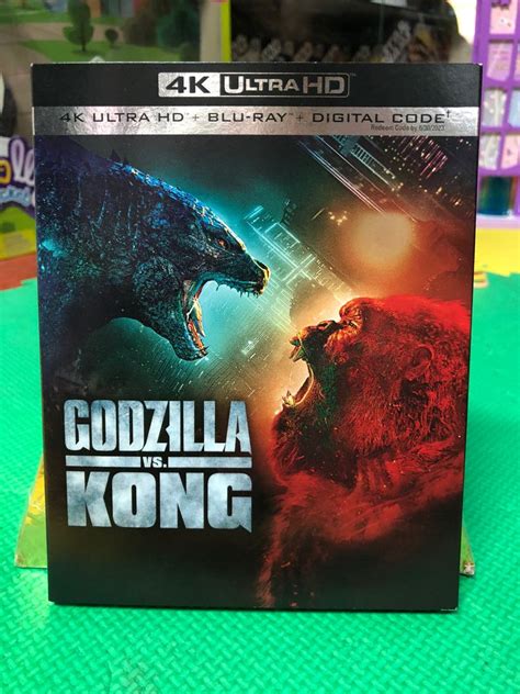 Godzilla vs Kong 4K Blu Ray, Hobbies & Toys, Music & Media, CDs & DVDs ...