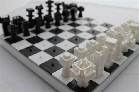 Lego Chess Board Game| lego like pieces chess | White Alpaca