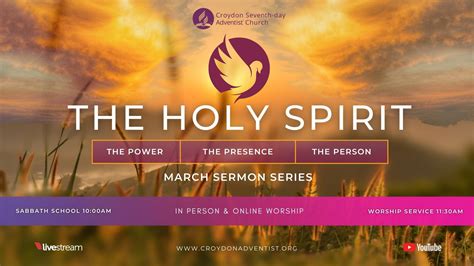 The Holy Spirit Sermon Series – Croydon Seventh-day Adventist Church