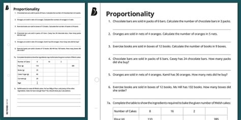 Direct And Inverse Proportion KS3 Walkthrough Worksheet | lupon.gov.ph