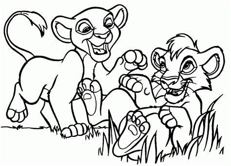 Kiara And Kovu Coloring Pages - Coloring Home