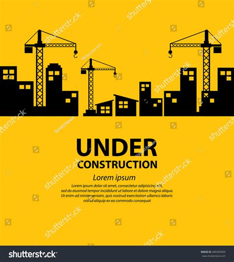 Under Construction Background Vector Illustration Stock Vector (Royalty ...