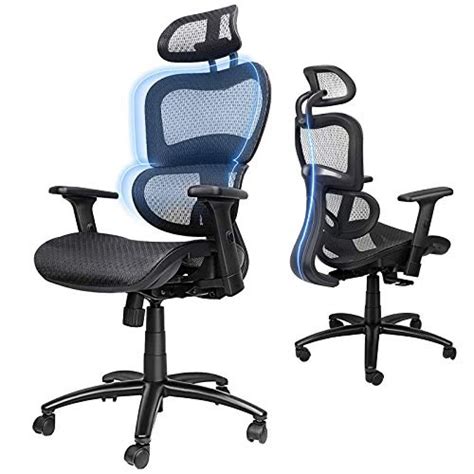 Ergousit Ergonomic Office Chair – Breathable Mesh Computer Chair with ...