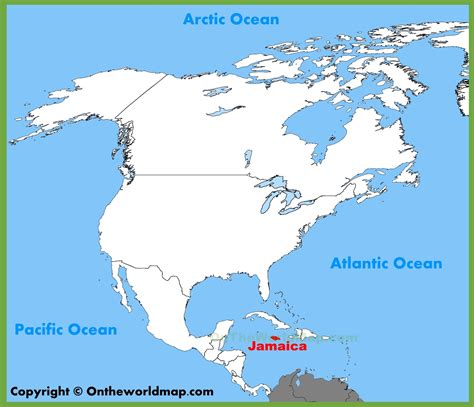 Jamaica location on the North America map - Ontheworldmap.com