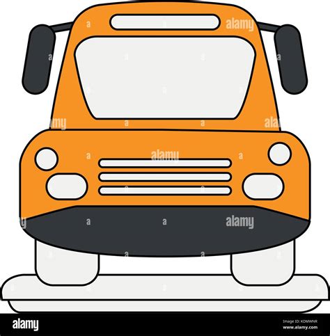 Bus front view Stock Vector Image & Art - Alamy