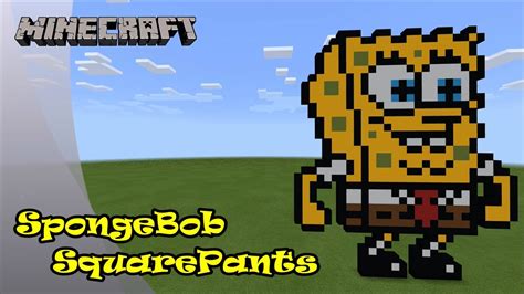 Minecraft: Pixel Art Tutorial and Showcase: SpongeBob SquarePants - YouTube