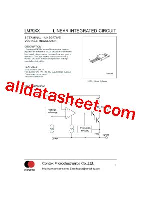 LM7815 Datasheet(PDF) - List of Unclassifed Manufacturers