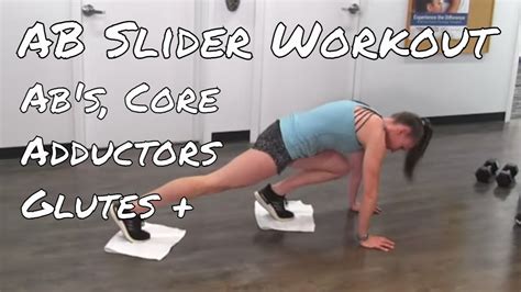 Ab Slider Workout - Abs, Adductors & More - YouTube