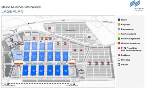 Munich messe map - Messe munchen map (Bavaria - Germany)