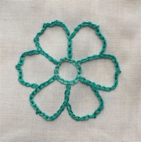 chain stitch tutorial for freestyle embroidery projects