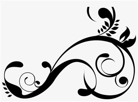 Swirl Designs Png Free Download Best Swirl Designs - Black And White ...