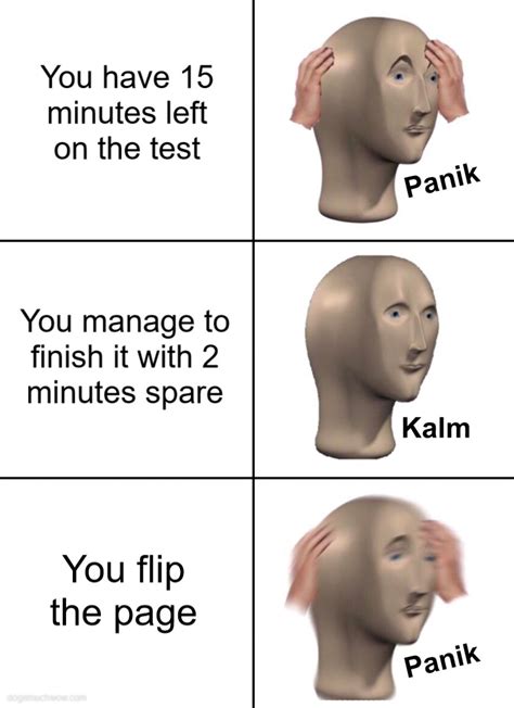 Panik Meme Template