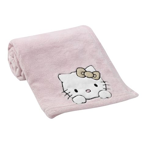 Hello Kitty Luv Pink Soft Fleece Baby Blanket | Hello kitty blanket ...