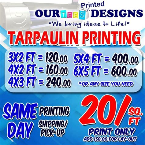 TARPAULIN PRINTING 3 | Shopee Philippines