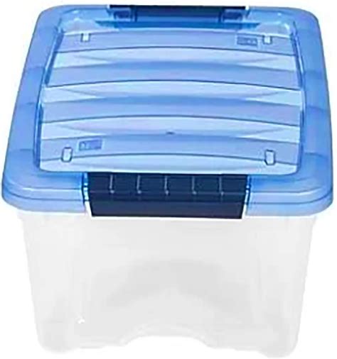 Amazon.com: IRIS Storage Containers Clear Plastic Box Lidded Stackable ...