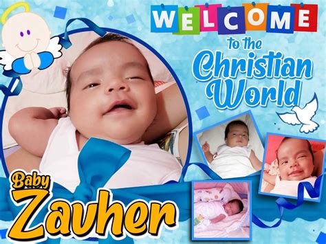 Christening tarpaulin design for baby boy – Artofit